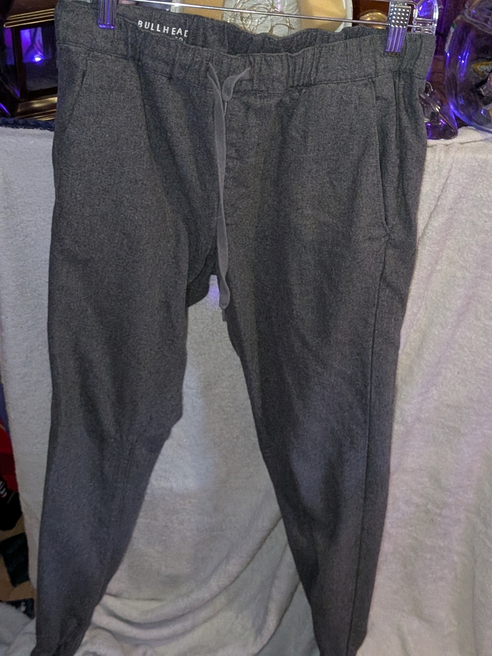 Bullhead Dark Charcoal Drawstring Joggers